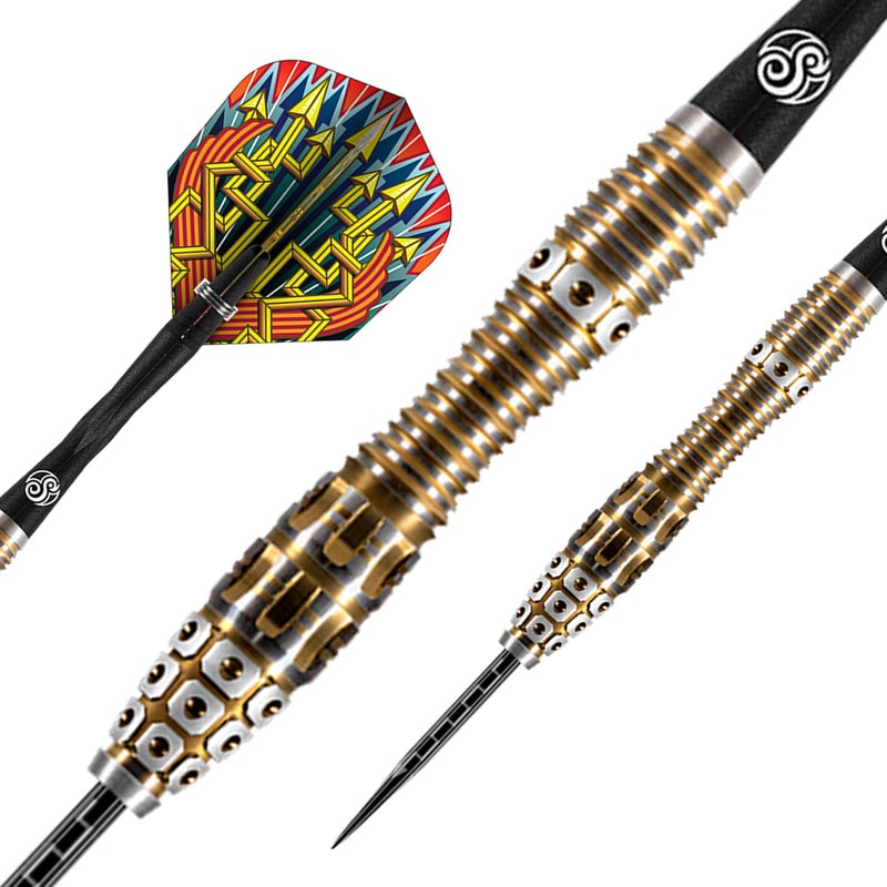 Shot! Darts Roman Empire Legion Steel Tip Dart Set | 90% Tungsten Barrels | Front Balanced with Secure Grip | Handcrafted Pro Darts with Flights for Men & Women | Metal Tips | Made in New Zealand - Image 2
